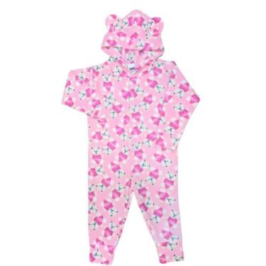 Imagem de Macacão Soft Bebê Menina com Capuz e Estampas Sortidas - Wju Jeans, 1,