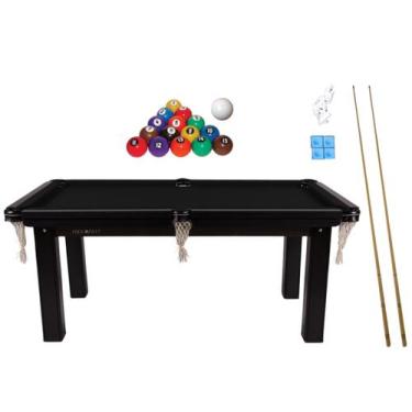 Imagem de Mesa de Sinuca/Bilhar com kit completo Procópio - Procopio, Preto