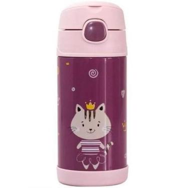 Imagem de Garrafa Termica Infantil AÇO INOX Dupla Camada Clingo, MILKY