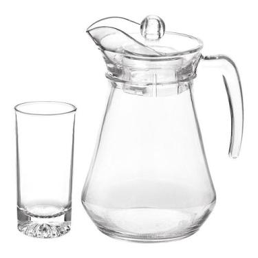 Imagem de Jogo de Copos e Jarra ACASA Flora com 7 Peças Ref.: WPS391 - ACASA