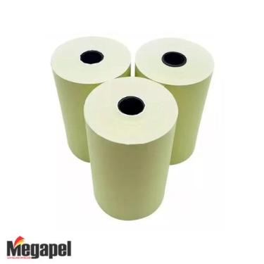 Imagem de Bobina Térmica 80X30 Amarela Caixa Com 12 Unidade - Megapel