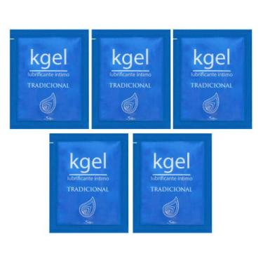 Imagem de 05 Sachês Lubrificantes Íntimo 5G Cada Kgel - Neutro