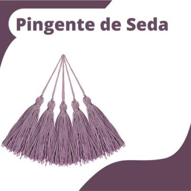 Imagem de Pingente De Seda Tassel - Lilás - Com 100 Unidades - Nybc
