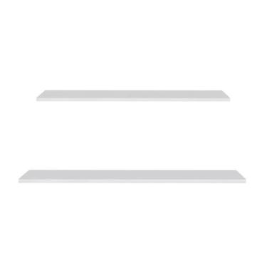 Imagem de Prateleira Flutuante Para Lavanderia Kit 2 com Suporte Invisível CP1 Y