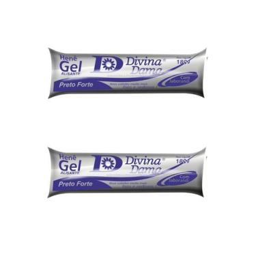 Imagem de Hene Em Gel Jaborandi 180g Divina Dama Preto Forte (Preto Azulado) Bis