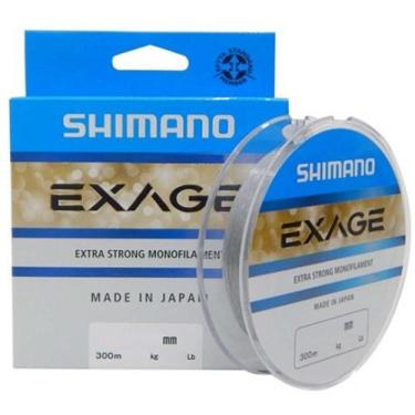 Imagem de Linha Monofilamento Shimano Exage 0,22mm 9,70lbs/4,40kg - 300 Metros