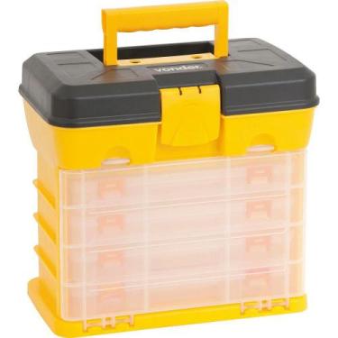 Imagem de Organizador plástico 275x175x260mm 4 bandejas opv0600 - Vonder