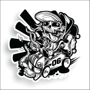 Imagem de Adesivo Sticker Vinil Impermeável Caveira no Fusca - EMPIRE GAMER