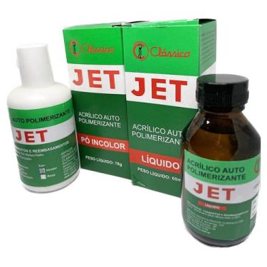 Imagem de Kit acrílico pó + líquido INCOLOR resina para restauração em geral odo