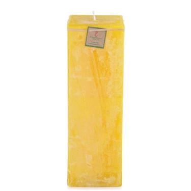 Imagem de Vela de Citronela 10x30 Cm Quadrada - Candella, Amarelo