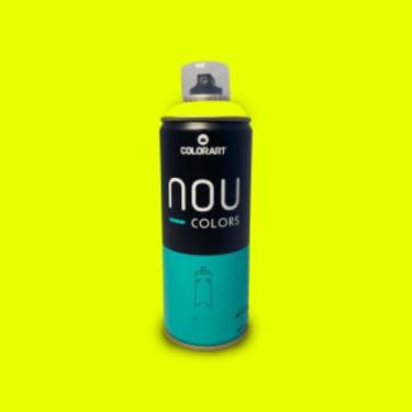 Imagem de Tinta Spray Luminoso Efeito Neon Nou Colors 400ml, Amarelo Luminoso