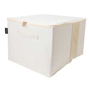 Imagem de Caixas de Armazenamento de Roupas de Tecido de Boi Com C Win - Armário Grande para Colchas, Cobertores e Roupas - Recipiente de Tecido Dobrável para Organização de Armário de