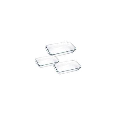 Imagem de Conjunto Assadeira Retangular 3 Peças 1,6L - 2,2L - 2,9L Celebrity - M