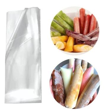 Imagem de Saco Plastico Transparente para Geladinho Juju Sacole Talher 5x24 1000