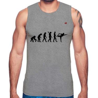 Imagem de Regata Yoga Evolução do Yogi - Foca na Moda, Cinza, G
