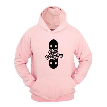 Imagem de Moletom Masculino Canguru Flanelado Skate Boarding Estampado - Ragor, 