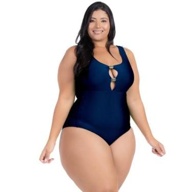 Imagem de Maio Body Acinturado Plus Size Modela Cintura Liso Casual - HYPE MODAS