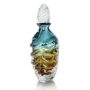 Imagem de Garrafa Em Cristal Murano Esmeralda E Âmbar - São Marcos