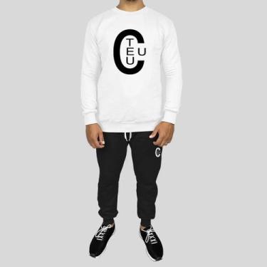 Imagem de Conjunto Calça e Blusa Moletom Careca Sem Capuz Algodão TC - MP Moda M