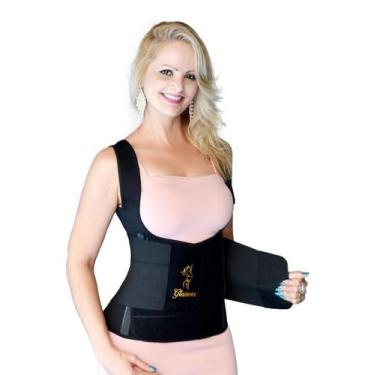 Imagem de CINTA MODELADORA TÉRMICA COM ALÇAS Destroyer - Glamour, Preto, G - Man