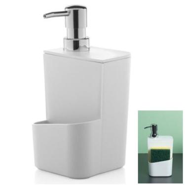Imagem de Dispenser Porta Detergente 650ml Esponja de Pia Cozinha Trium - DT 500