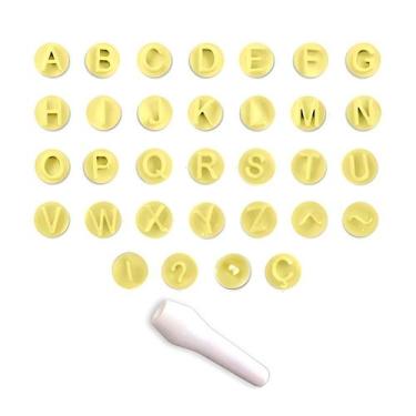 Imagem de Kit Carimbos - Letras Fofas - 2cm  - 1 unidade - BlueStar - Rizzo