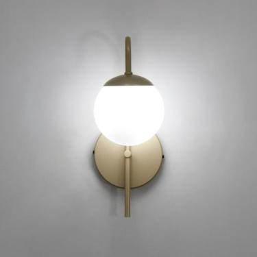 Imagem de Arandela LuminaLux ALX052 Colonial Globo Vidro 12cm Vintage, Champanhe