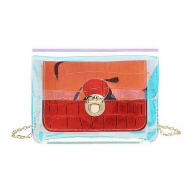 Imagem de Bolsa Feminina Transversal Corrente Crossbody Passeio - Unistar, Branc