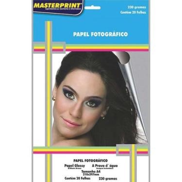 Imagem de Papel fotográfico inkjet a4 glossy 230g pct com 20 - GNA