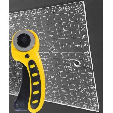 Imagem de Régua Corte 15x30 Gravada Laser Cortador Patchwork Tecido - LAPIDARE, 