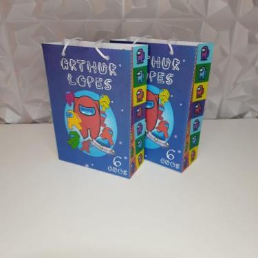 Imagem de Kit 10 sacolinha Personalizada Among Us - Orvalho Festas