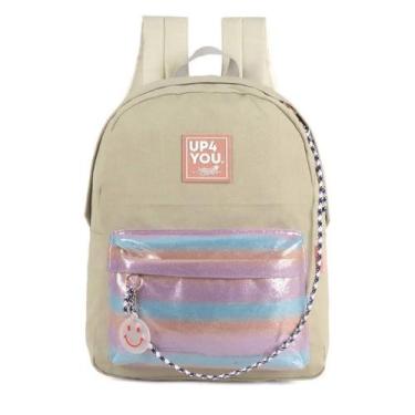 Imagem de Mochila Up4you Larissa Manoela Luxcel Bege Bege, M, Bege