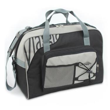 Imagem de Bolsa de Viagem LS BV6402 com bolso frontal, alças tiracolo e alças de