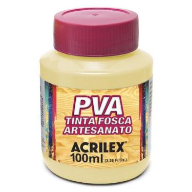Imagem de Tinta Pva Fosca Cores Claras para Artesanato 100ml - Acrilex, 834 - PA