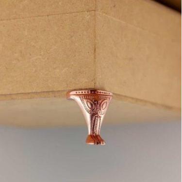 Imagem de kit 32 Pezinho Grande Rose Para Caixa e Bandeja - Atacadão do Artesana