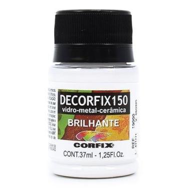Imagem de Tinta Decorfix 150 Brilhante 37ml - Metal, Vidro e Cerâmica, 301 BRANC