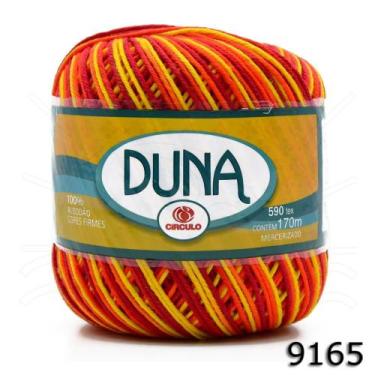 Imagem de Linha Duna Círculo Mescla 100g, 9165 HIBÍSCO AMARELO