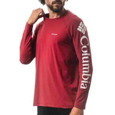 Imagem de Camiseta P Manga Longa Leve Columbia Branca Masculina Aurora