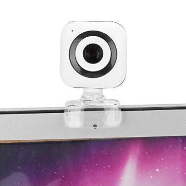 Imagem de Clipe na Câmera, Webcam Com 480P Branco Com Clipe Transparente Microfone Embutido Câmera do Computador Webcam Acessório para PC Webcam para PC para Transmissão de Vídeo