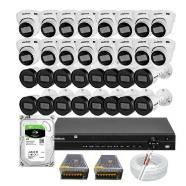 Imagem de Kit Intelbras 32 Câmeras Vhd 1130 30m Dvr MHDX 1232 Hd 6tb