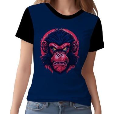 Imagem de Camisa Camiseta Babuino Macaco Gorila Face Animais Selva 1 - Enjoy Sho