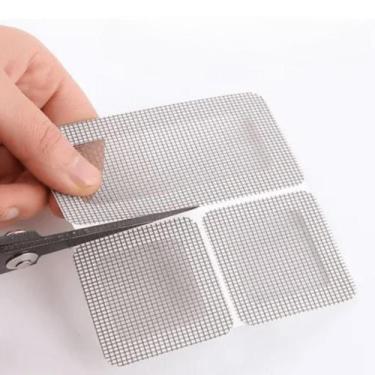 Imagem de Fita Adesiva Flexível Para Reparo Tela Mosquiteira Anti Mosquitos - TA