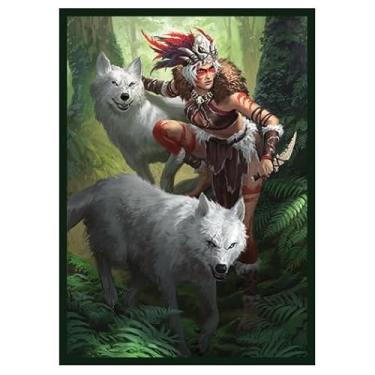 Imagem de Fantasy North - Akalla - Fangs of The Forest - 100 capas de cartas TCG foscas lisas - serve para Pokémon Magic MTG Commander e outros jogos de cartas - Capas de baralho