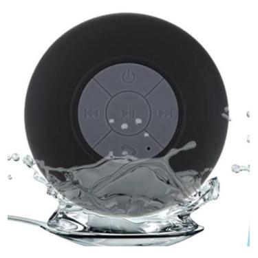 Imagem de Mini Caixinha De Som Portátil Bluetooth Prova Dágua Preta - Bc Bora Co