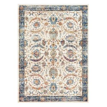 Imagem de Vintage Sala de estar Grande Carpete Macio Confortável Quarto Carpetes Máquina Lavável Casa Tapetes Decorativos, FZY019,3,E,80x160cm