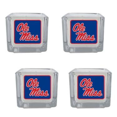Imagem de Siskiyou Velas perfumadas Sports NCAA Mississippi Ole Miss Rebels, pacote com 4, tamanho único, cores do time