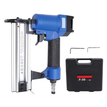 Imagem de Brad Nailer Pneumático, Pistola de Pregos Brad Air de Calibre 18, Pistola de Pregos Brad Pneumática Portátil Com Maleta de Transporte para Projetos de Bricolagem, Estofamento e