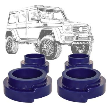 Imagem de AUTOACER - espaçadores de mola helicoidal dianteira e traseira 4 peças em poliuretano pu - kit de elevação de nivelamento de 40mm / 1,6" compatível com classe g w463 w461 g wagon todos os modelos 19
