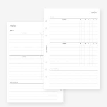 Imagem de Refil de agenda A5 para Filofax A5, Kikki K Large, LV GM tamanho 6 agendas, 14 x 21 cm