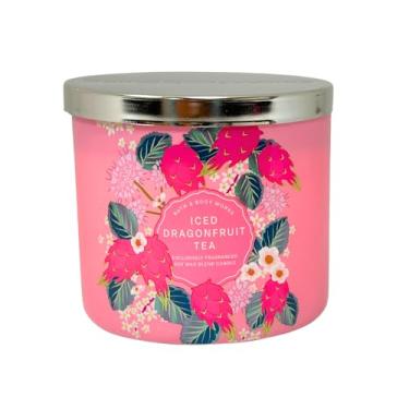 Imagem de Bath & Body Works Vela perfumada ICED Dragonfruit Tea 3 pavios 411 g
